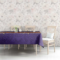 Hawaiian Hibiscus Tablecloth Orange and Purple Unique