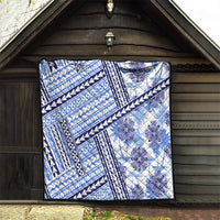 Hawaii Quilt Quilt Kakau Polynesian Pattern Blue Version LT01 - Polynesian Pride