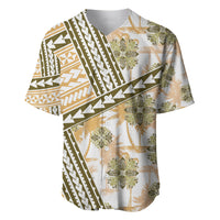 Hawaii Quilt Baseball Jersey Kakau Polynesian Pattern Gold Version LT01 Gold - Polynesian Pride