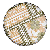 Hawaii Quilt Spare Tire Cover Kakau Polynesian Pattern Gold Version LT01 - Polynesian Pride