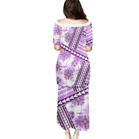 Hawaii Quilt Puletasi Kakau Polynesian Pattern Lilac Version LT01 - Polynesian Pride