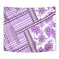 Hawaii Quilt Tapestry Kakau Polynesian Pattern Lilac Version LT01 - Polynesian Pride
