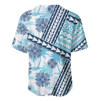 Hawaii Quilt Baseball Jersey Kakau Polynesian Pattern Sky Blue Version LT01 - Polynesian Pride