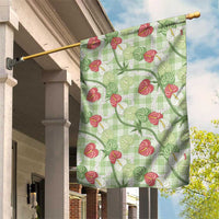 Anthurium Pikake Ti Leaf Palaka Garden Flag Green Version LT01 House Flag Green - Polynesian Pride