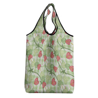 Anthurium Pikake Ti Leaf Palaka Grocery Bag Green Version LT01 - Polynesian Pride
