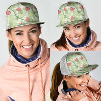 Anthurium Pikake Ti Leaf Palaka Mesh Trucker Cap Green Version