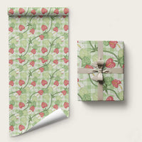 Anthurium Pikake Ti Leaf Palaka Wrapping Paper Green Version