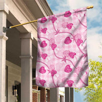 Anthurium Pikake Ti Leaf Palaka Garden Flag Pink Version LT01 House Flag Pink - Polynesian Pride