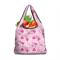 Anthurium Pikake Ti Leaf Palaka Grocery Bag Pink Version LT01 1-pack One Size Pink - Polynesian Pride
