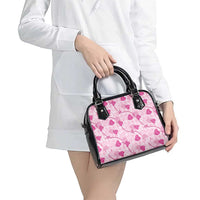 Anthurium Pikake Ti Leaf Palaka Shoulder Handbag Pink Version