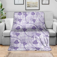Anthurium Pikake Ti Leaf Palaka Blanket Purple Version