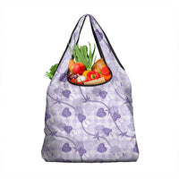 Anthurium Pikake Ti Leaf Palaka Grocery Bag Purple Version LT01 1-pack One Size Purple - Polynesian Pride
