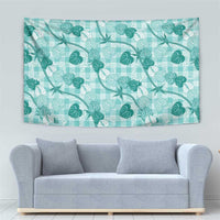 Anthurium Pikake Ti Leaf Palaka Tapestry Turquoise Version