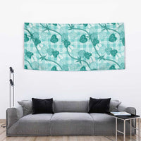 Anthurium Pikake Ti Leaf Palaka Tapestry Turquoise Version