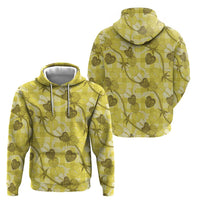 Anthurium Pikake Ti Leaf Palaka Hoodie Yellow Version