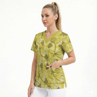 Anthurium Pikake Ti Leaf Palaka Scrub Top Yellow Version