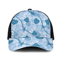 Anthurium Pikake Ti Leaf Palaka Baseball Net Cap Blue Version