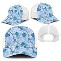 Anthurium Pikake Ti Leaf Palaka Baseball Net Cap Blue Version