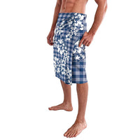 Hibiscus Pakala Cobalt Blue Royal Lavalava Tropical Floral Stylized - Polynesian Pride