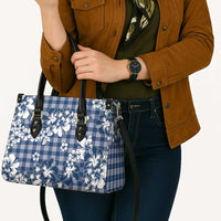Hibiscus Pakala Cobalt Blue Royal Leather Bag Tropical Floral Stylized LT01 - Polynesian Pride