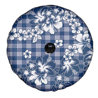 Hibiscus Pakala Cobalt Blue Royal Spare Tire Cover Tropical Floral Stylized - Polynesian Pride