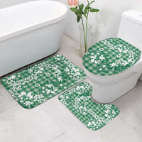 Hibiscus Pakala Emerald Green Bathroom Set Tropical Floral Stylized LT01 - Polynesian Pride