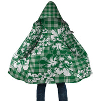 Hibiscus Pakala Emerald Green Cloak Tropical Floral Stylized LT01 Unisex Green - Polynesian Pride