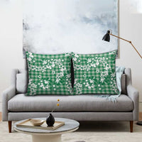 Hibiscus Pakala Emerald Green Pillow Cover Tropical Floral Stylized LT01 - Polynesian Pride