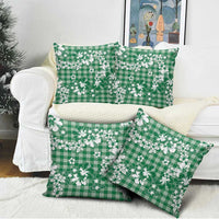 Hibiscus Pakala Emerald Green Pillow Cover Tropical Floral Stylized LT01 - Polynesian Pride