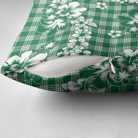Hibiscus Pakala Emerald Green Pillow Cover Tropical Floral Stylized LT01 - Polynesian Pride