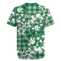 Hibiscus Pakala Emerald Green Rugby Jersey Tropical Floral Stylized - Polynesian Pride