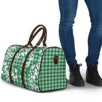 Hibiscus Pakala Emerald Green Travel Bag Tropical Floral Stylized LT01 - Polynesian Pride