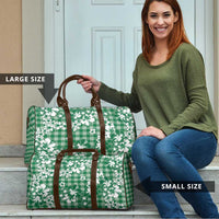 Hibiscus Pakala Emerald Green Travel Bag Tropical Floral Stylized LT01 - Polynesian Pride