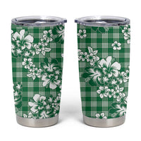 Hibiscus Pakala Emerald Green Tumbler Cup Tropical Floral Stylized LT01 Green - Polynesian Pride