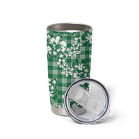 Hibiscus Pakala Emerald Green Tumbler Cup Tropical Floral Stylized LT01 - Polynesian Pride