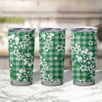 Hibiscus Pakala Emerald Green Tumbler Cup Tropical Floral Stylized LT01 - Polynesian Pride