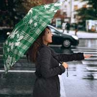 Hibiscus Pakala Emerald Green Umbrella Tropical Floral Stylized LT01 - Polynesian Pride