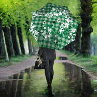 Hibiscus Pakala Emerald Green Umbrella Tropical Floral Stylized LT01 - Polynesian Pride