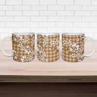 Hibiscus Pakala Bronze Brown Ceramic Mug Tropical Floral Stylized LT01 - Polynesian Pride