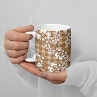 Hibiscus Pakala Bronze Brown Ceramic Mug Tropical Floral Stylized LT01 - Polynesian Pride