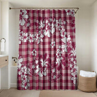 Hibiscus Pakala Royal Magenta Bathroom Set Tropical Floral Stylized LT01 Shower Curtain Only Magenta - Polynesian Pride