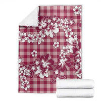 Hibiscus Pakala Royal Magenta Blanket Tropical Floral Stylized - Polynesian Pride
