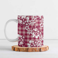 Hibiscus Pakala Royal Magenta Ceramic Mug Tropical Floral Stylized LT01 Magenta - Polynesian Pride