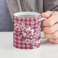 Hibiscus Pakala Royal Magenta Ceramic Mug Tropical Floral Stylized LT01 - Polynesian Pride