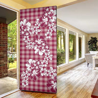 Hibiscus Pakala Royal Magenta Door Cover Tropical Floral Stylized LT01 - Polynesian Pride