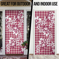 Hibiscus Pakala Royal Magenta Door Cover Tropical Floral Stylized LT01 - Polynesian Pride