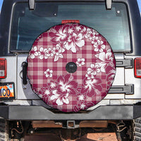 Hibiscus Pakala Royal Magenta Spare Tire Cover Tropical Floral Stylized - Polynesian Pride