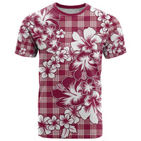 Hibiscus Pakala Royal Magenta T Shirt Tropical Floral Stylized - Polynesian Pride