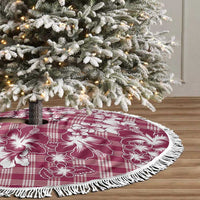 Hibiscus Pakala Royal Magenta Tree Skirt Tropical Floral Stylized - Polynesian Pride