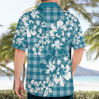 Hibiscus Pakala Ocean Depths Blue Hawaiian Shirt Tropical Floral Stylized - Polynesian Pride
